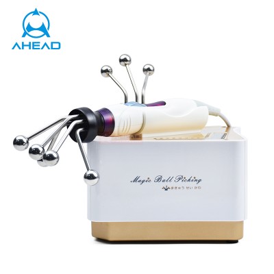 Ahead best rf skin tightening face lifting machine face eye massager magic ball fascia massage microcurrent face lift machine